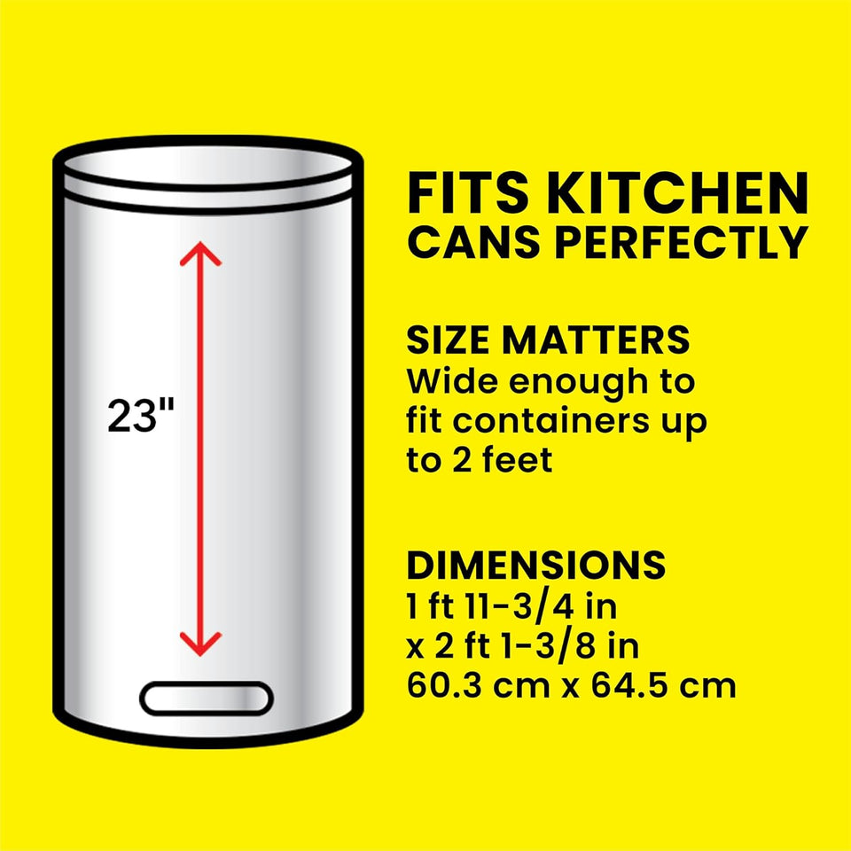 Glad ForceFlex Tall Kitchen Trash Bags, 13 Gallon, Gain Fresh Clean, 40 Count (Package May Vary) - PureLivingMart