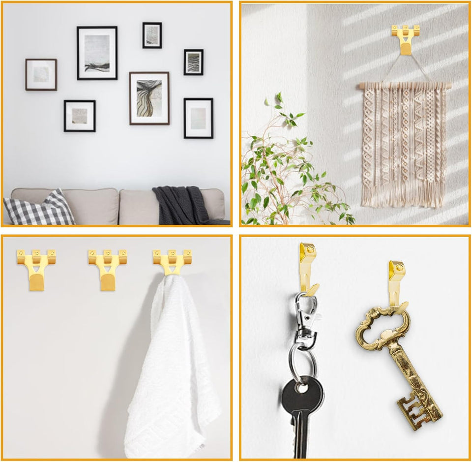 KURUI 303Pcs Picture Hanging Kit, Picture Hangers Assorted Kit with Heavy Duty Picture Hanging Hooks/Hardware Nails/Sawtooth/Wire/D Rings/Level, Metal Picture Wall Hooks for Frame Canvas Mounting