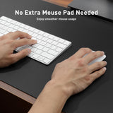 Aothia Non-Slip Waterproof PL Leather Desk Pad Protector for Mouse, Writing Desk, Office, Home, Laptop Blotter, 23.6" x 13.7", Black