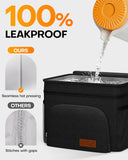 HOTOR Insulated Lunch Box for Men & Women - Leak-Proof Cooler Lunch Bag with 4 Pockets
