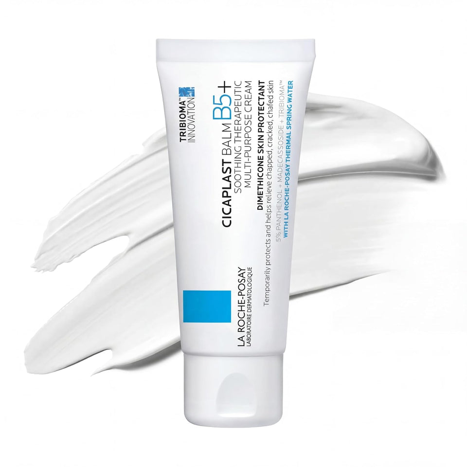 La Roche-Posay Cicaplast Balm B5, Healing Ointment and Soothing Therapeutic Multi PLrpose Cream for Dry & Irritated Skin, Body and Hand Balm, Baby Safe, Fragrance Free