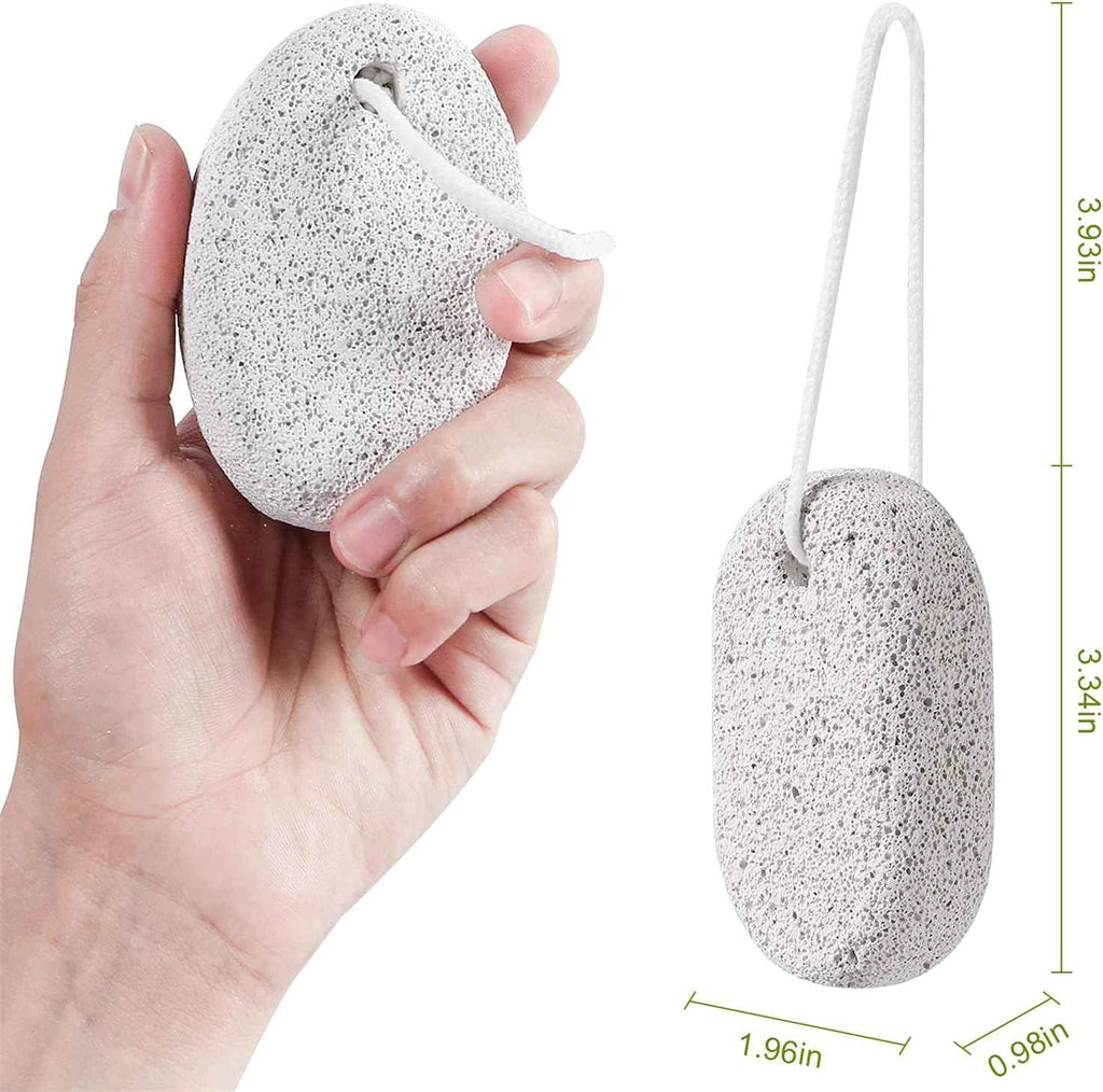 Asqraqo Natural Pumice Stone Pedicure Tools for Foot & Hand Callus Removal