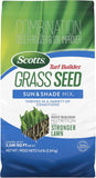 Scotts Turf Builder Grass Seed Sun and Shade Mix - Grass Seed Plus Lawn Fertilizer and Soil Improver, Covers Up to 2,240 sq. ft., 5.6 lb.
