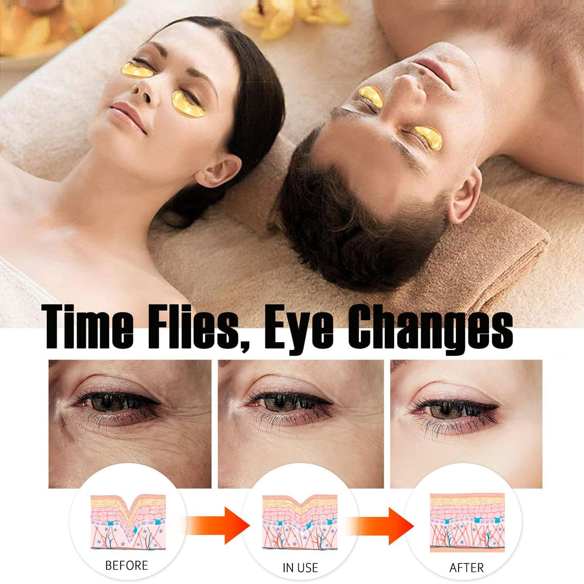 20 pairs lip mask and eye mask set for skincare, bridesmaid gifts, and party favors