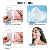 BAIMEI IcyMe Ice Roller for Face and Gua Sha Facial Tool Set, Ice Face Roller Reduces Puffiness Relieves Migraines Skin Care Tools, Self Care for Women - Pink