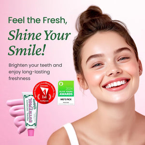 EUTHYMOL Whitening Toothpaste (3.7fl oz) - Stain Removal in 2 Weeks, Long-Lasting Freshness for Sensitive Gum & Teeth. Bad Breath, Cavity Prevention. Recyclable Aluminum Tube