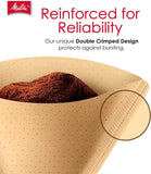 Melitta #4 Cone Coffee Filters, Natural Brown, 100 Count (Pack Of 3), 300 Total Filters - Fits all 8-12 Cup Cone Coffee Makers and Pour-Overs, Compostable, Tear-Resistant