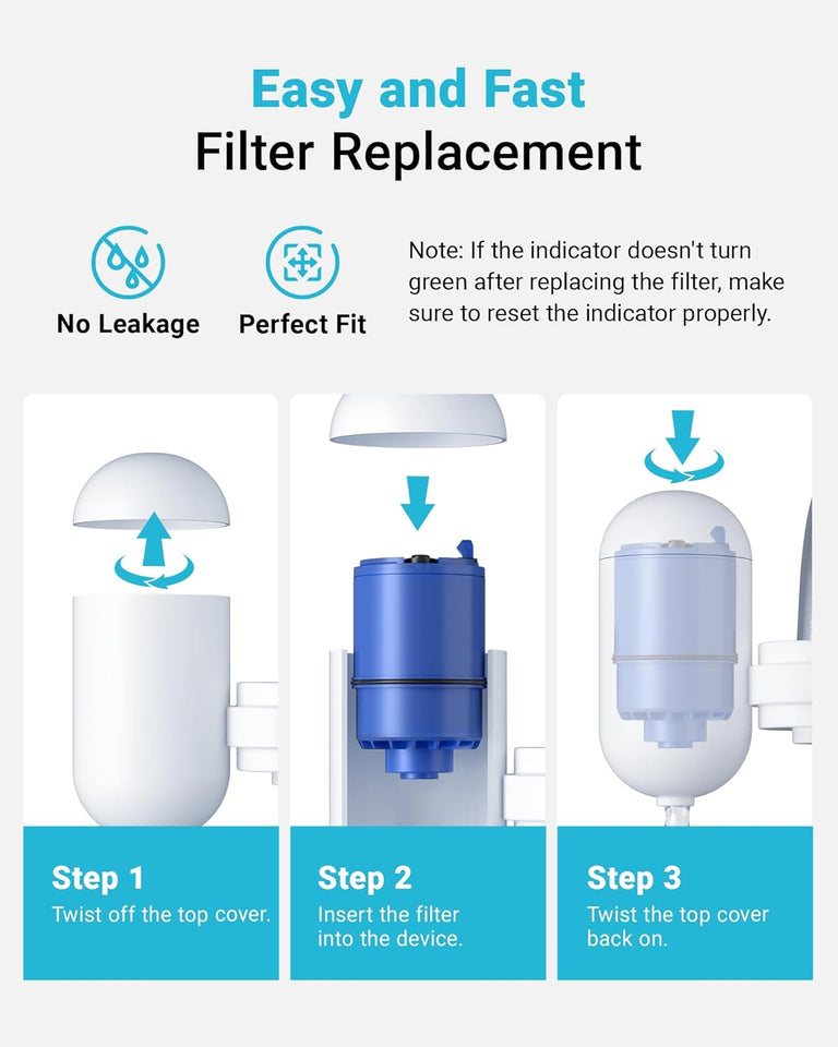 AQUA CREST CF08A Faucet Filter, Compatible with All PLR® Plus Water Filter, Replacement for PLR® Plus RF9999® Faucet Water Filter, NSF 42 Certified, 6-Month, 600-Gallon, 2 Pack, Packaging May Vary