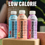 BODYARMOR LYTE, Peach Mango, Electrolyte Drink, 20 Calories, 16 Fl Oz Bottles (12 Pack), Coconut Water Sports Drink, Natural Flavor & B Vitamins