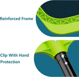 Sepetrel Pool Skimmer Net - Professional Heavy Duty Reinforced Frame Nylon Flat Leaf Rake Net,for Spa Pond Swimming Pool, Cleaning Supplies and Accessories, (Pole Not Included)