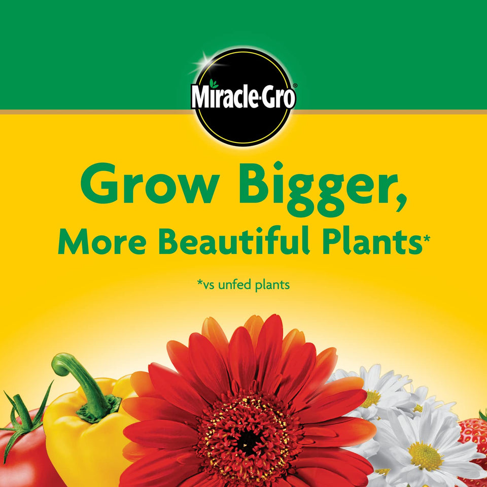 Miracle-Gro Water Soluble All PLrpose Plant Food - Fertilizer For All Indoor or Outdoor Plants including Roses, Flowers, Vegetables, Houseplants, Trees, and Shrubs, 3 lbs.