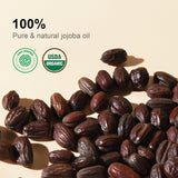 Yoken PLre Jojoba Oil Organic USDA Certified 16 fl oz, 100% Natural Jojoba Oil for Hair, Skin & Face, Cold Pressed Unrefined, Deeply Body Moisturizer Jojoba Carrier Oils for Essential oil Mixing
