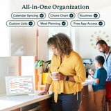 Skylight Calendar: 15-inch Wall Planner Digital Calendar & Chore Chart, Smart Touchscreen Interactive Display for Family Schedules – Wall Mount Included, Great for Organizing Your 2026 Calendar