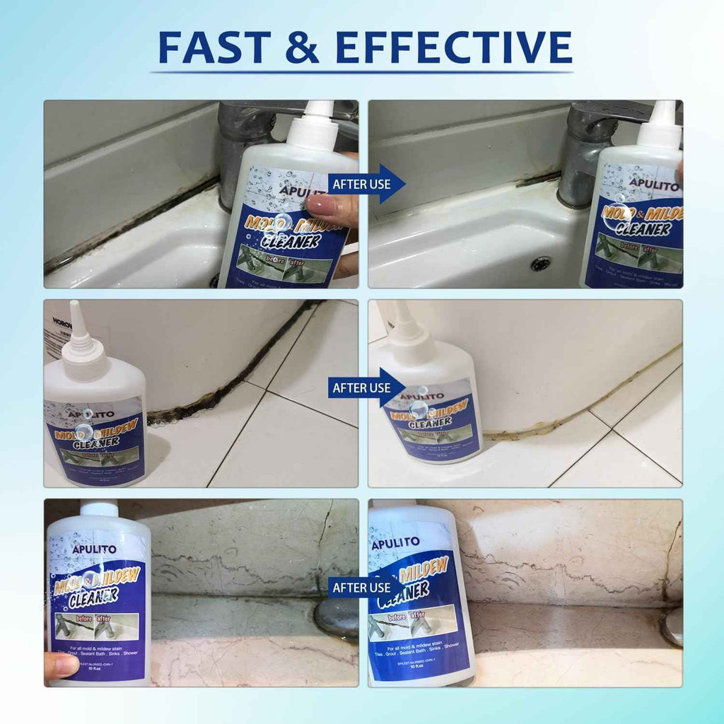 APULITO Household Cleaner Gel for Bathroom Shower Kitchen Tile Grout, Sinks Countertops 10 Fl Oz (Pack of 1)