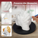 LTDSOAR Hand Casting Kit, Couples with Practice Kit, Hand Mold Kit for Adults & Kids, Romantic Anniversary Wedding Birthday for Her or Him,Boyfriend Girlfriend Unique Christmas Stocking Stuffers Gift