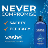 Vashe Wound Solution OTC | PLre Hypochlorous Acid-Preserved Wound Cleanser | Home Wound Care | Non-Cytotoxic and Skin-Neutral pH | 8.5 Fl Oz