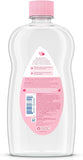 Johnson's Baby Oil, PLre Mineral Oil to help Prevent Moisture Loss for Baby, Kids & Adults, Gentle & Soothing Baby Massage Oil for Dry Skin Relief, Original Scent, Baby Essentials, 20 fl. oz