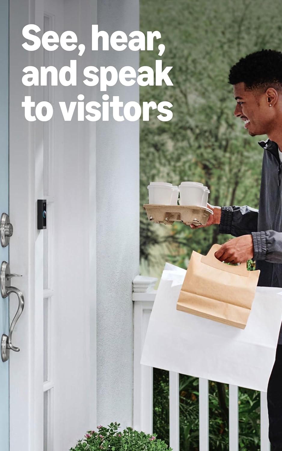 Ring Video Wired Doorbell (newest model), Home or business security, Two-Way Talk, advanced motion detection, HD camera and real-time alerts to monitor your front door (wiring required)
