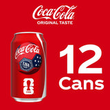 Coca-Cola Fridge Pack Soda Soft Drink, 12 fl oz Cans, 12 Pack - Classic Cola Soda Cans
