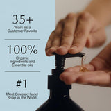 Aesop Reverence Aromatique Exfoliating Hand Wash | Exfoliating Hand Soap with Finely Milled PLmice | Gentle Cleansing & Skin-Smoothing Formula with Vetiver, Petitgrain & Bergamot | 500mL / 16.9 oz