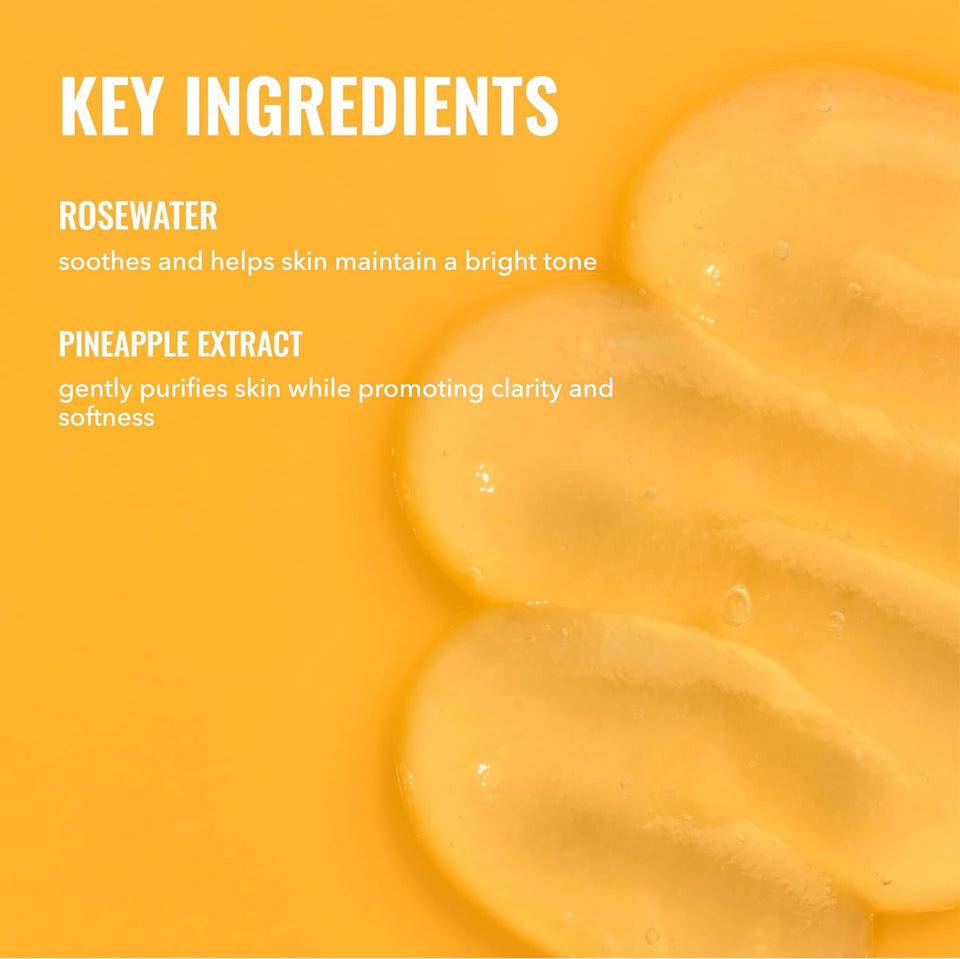 Good Molecules Hydrating Facial Cleansing Gel - Face Wash with Rosewater and Pineapple Extracts to Brighten, Cleanse, and Moisturize - Facial Cleanser, Skin Care
