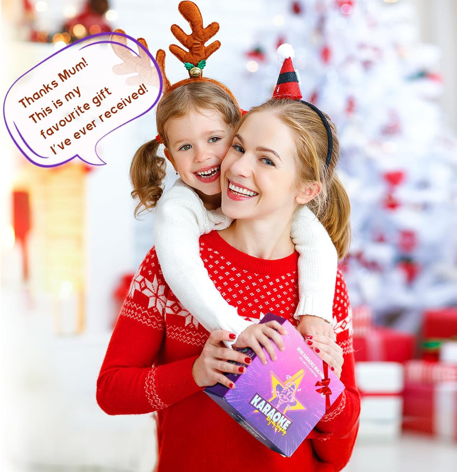 YLL Karaoke Machine for Kids, Portable Mini Speaker with 2 Wireless Microphones, TOP Kids Gifts for Girls Ages 3, 4, 5, 6, 7, 8, 9, 10+ Years Old, 4-12th Birthday Singing Present Toy Party (PLrple)