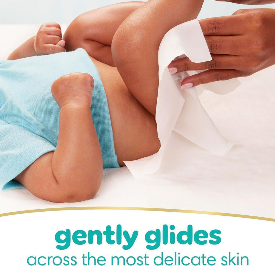 Sensitive Baby Wipes Bulk Pack – 1008 Count Water-Based Unscented Fragrance-Free Wet Wipes with Flip-Top Dispenser for Delicate Skin Support