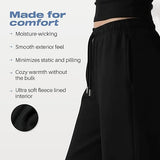 Common Stitch 3 Pack Wide Leg Fleece Lounge Sweatpants for Women — Deep Pockets, Relaxed Fit, Elastic Drawstring Waist