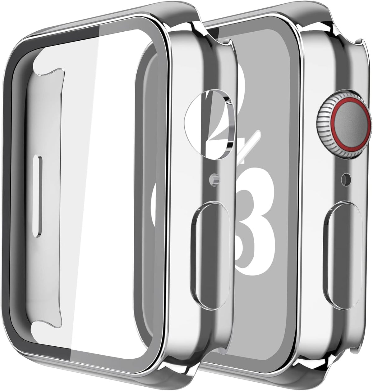 Misxi tempered glass case for Apple Watch Series 7 (2021) 46mm and Series 6 watch