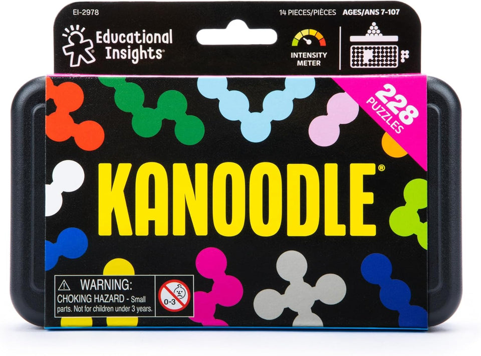 Educational Insights Kanoodle - 3D Brain Teaser PLzzles for Kids, Spatial PLzzle Games for Adults, Teens and Kids, Problem Solving Toys and Logic PLzzles, Single Player Games