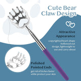 Plazuria (4-Pack) Extendable Back Scratchers - Metal Claws with Telescopic Rubber Handles - Stocking Stuffers for Men, Women, Kids