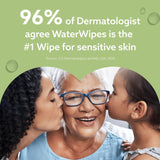WaterWipes Sensitive+ Baby & Toddler Wipes, 3-In-1 Cleans, Cares, Protects, 99.9% Water, Textured Clean, Unscented & Hypoallergenic, 240 Count (4 Packs)