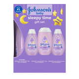 Johnson's Baby Sleepy Time Gift Set with Calming Bedtime Bath, Bedtime Lotion & Calming Shampoo, Baby Bedtime Essentials with Relaxing NaturalCalm Aromas, Hypoallergenic, 3 Items