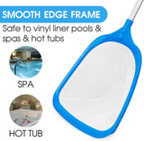 TidyMister Hot Tub Skimmer Spa Net with 12'' Aluminum Pole Ultra Fine Mesh Net Handy Leaf Skimmer for Small Above Ground Pools Pick Up Fine Debris Lightweight Net