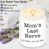 Homsolver Gifts for Mom from Daughter Son, Best Mom Gifts, Funny Mom, Birthday Thanksgiving for Mom Stepmother Adoptive Mother, Mom's Last Nerve