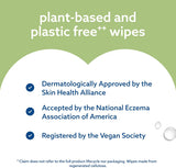 WaterWipes Sensitive+ Baby & Toddler Wipes, 3-In-1 Cleans, Cares, Protects, 99.9% Water, Textured Clean, Unscented & Hypoallergenic, 240 Count (4 Packs)