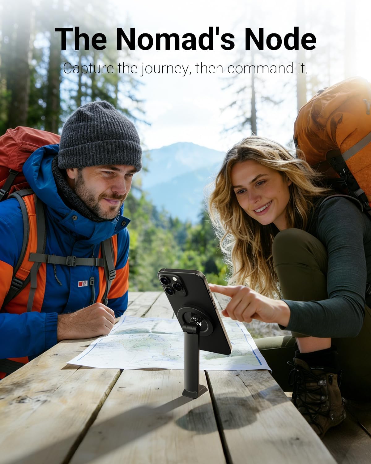 VIMOSE Phone Tripod, Tripod for iPhone with Remote & Strong Magnetic Holder for Magsafe, Stable Cell Phone Tripod for Video Recording, Essential Tripod & Monopod Accessories for iPhone/Android (66")