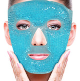 Cold Face Eye Mask Ice Pack Reduce Facial PLff, Dark Circles, Gel Hot Heat Cold Compress Pack, Face SPA Gift for Woman Sleeping, Pressure, Headaches, Skin Care, Post Laser Cosmetic Care[Blue]