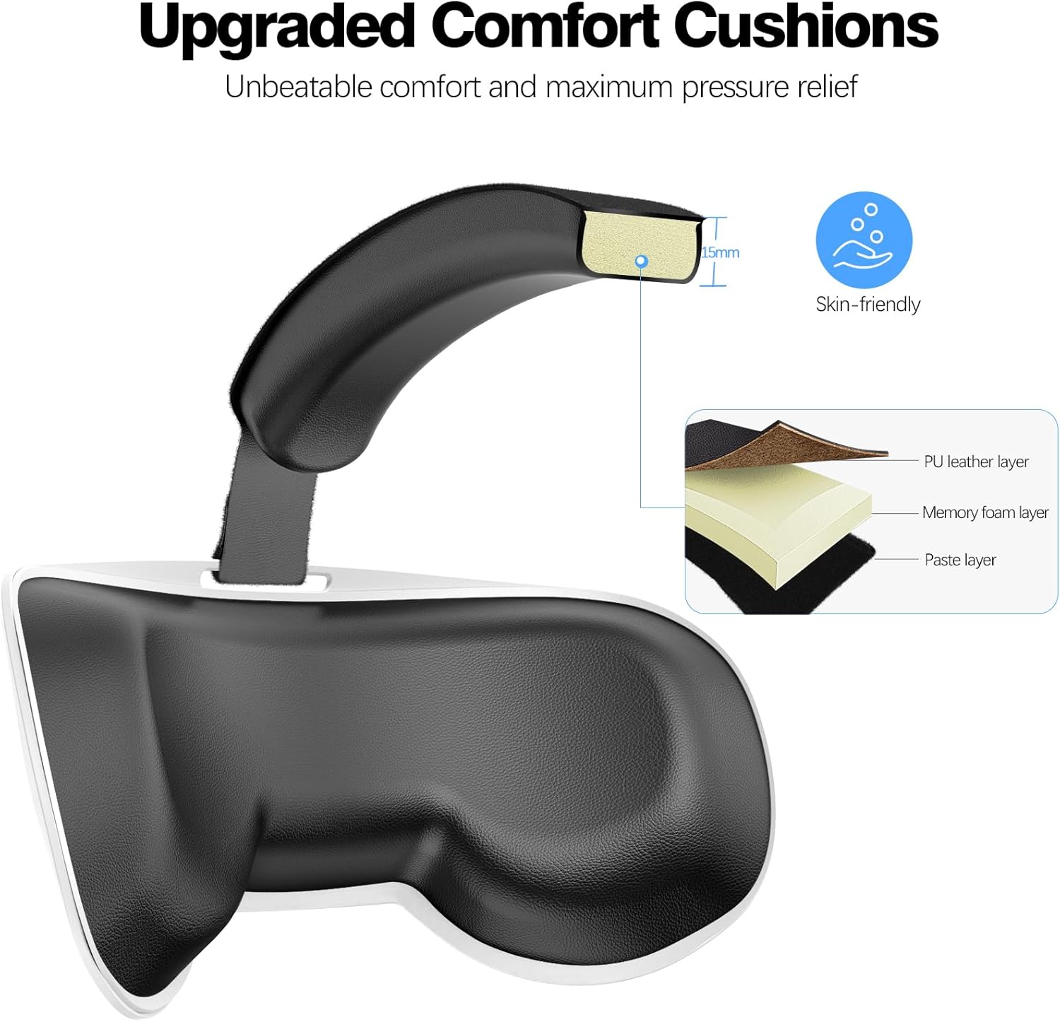 VZNEK Head Strap Compatible with Oculus Quest 2,Meta Quest 2 Accessories Adjustable Elite Strap Replacement for Enhanced Comfort Support and Gaming Immersion in VR (Without Battery)