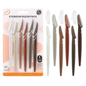 D Dermaplane Razor for Women Face - 6PCS Face Razors for Women - Eyebrow Razor with Precision Cover - Face Shaver for Women - Facial Hair Removal for Men - Neutral