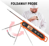 TempPro Digital Instant Read Meat Thermometer for Grilling Waterproof Kitchen Food Thermometer with Calibration Backlight Baking Bread Candy Thermometer Cooking Tools Utensils (Previously ThermoPro)