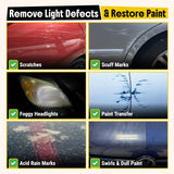 Carfidant Scratch Repair and Swirl Remover - Car Paint Scratch Remover & Restorer Kit with Buffer Pad - Polishing & Waxing Kits - Compound for Vehicles Paint Repair - 8.4 fl. Oz.