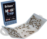 10 Pack Pantry Moth Traps Safe and Effective for Food and Clothing- Glue Traps with Pheromones for Wool Closet Carpet Food and Cupboard