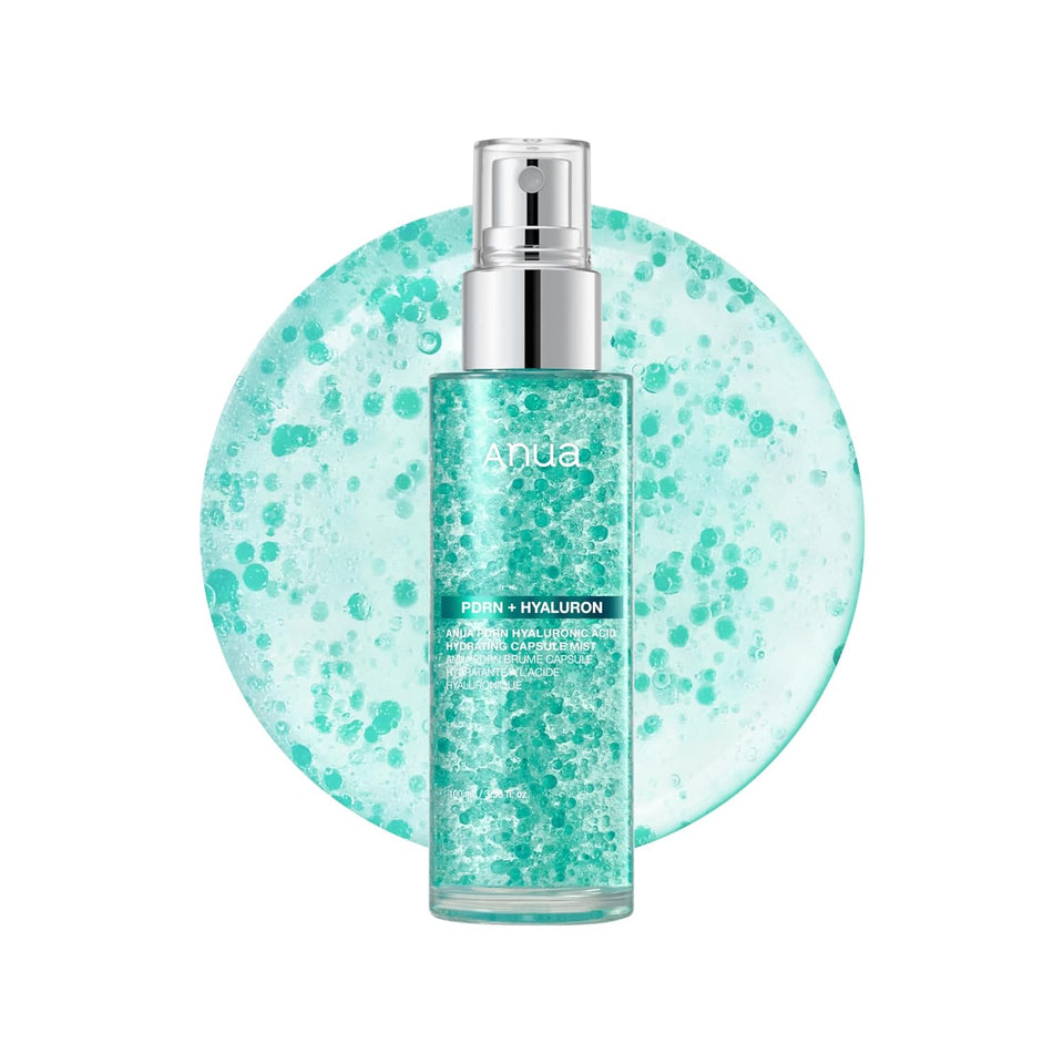 ANUA PDRN Collagen Glow Facial Serum Spray, Hydrating Face Mist, Hyaluronic Acid, dewy glass finish, All Skin Types, Instant Plumping Hydration, Firming Care, Korean Skincare, 3.38 fl oz