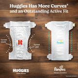 Huggies Size 5 Diapers, Little Movers Baby Diapers, Size 5 (27+ lbs), 132 Count (2 Packs of 66), Packaging May Vary