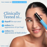 belif Aqua Bomb Cooling Eye Gel - Caffeine & Hyaluronic Acid for Puffiness & Hydration, Niacinamide & Vitamin C for Dark Circles, Adenosine & Collagen for Plumping, Korean Skin Care, 0.5 fl oz (15ml)