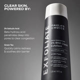 Paula's Choice SKIN PERFECTING 2% BHA Liquid Exfoliant with Salicylic Acid, Facial Polish for Pores, Wrinkles & Fine Lines, Suitable for Blackhead-Prone Skin, Fragrance-Free