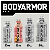 BODYARMOR LYTE, Peach Mango, Electrolyte Drink, 20 Calories, 16 Fl Oz Bottles (12 Pack), Coconut Water Sports Drink, Natural Flavor & B Vitamins
