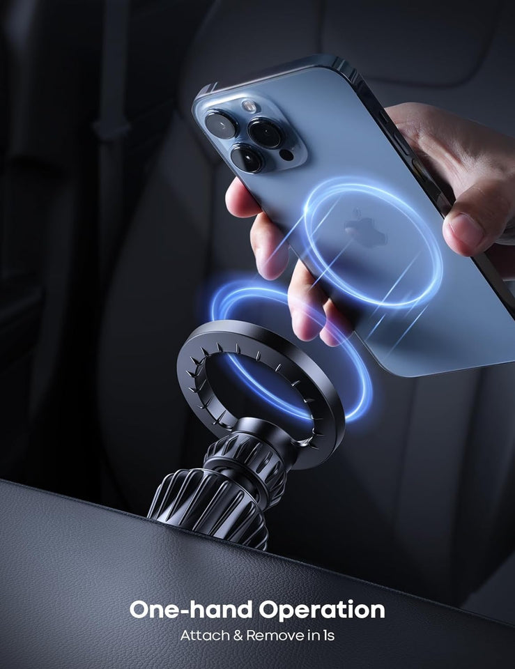 Lamicall for MagSafe Car Mount - [20 Super Magnets] Magnetic Car Phone Mount, Air Vent Phone Holder Car, Hands Free Cell Phone Holder Clip Car Accessories fit iPhone 17 16 15 14 13 Pro Plus Max - PureLivingMart