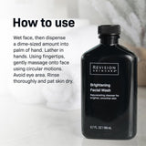 Revision Skincare Brightening Facial Wash, Exfoliating Face Cleanser with Vitamin C and Vitamin E